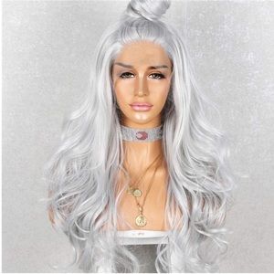 💫 24” GRAY BODY WAVY  LACE FRONT WIG *NEW*

🆕